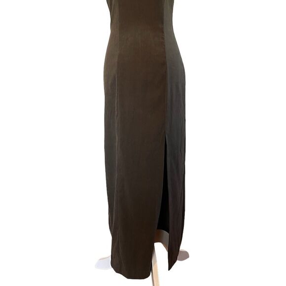 VTG Eleven USA Faux Suede Color Block Sleeveless Dress | SZ S - Picture 2 of 15